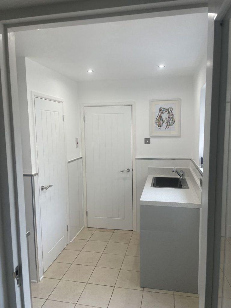 New Utility Room With Grey Units