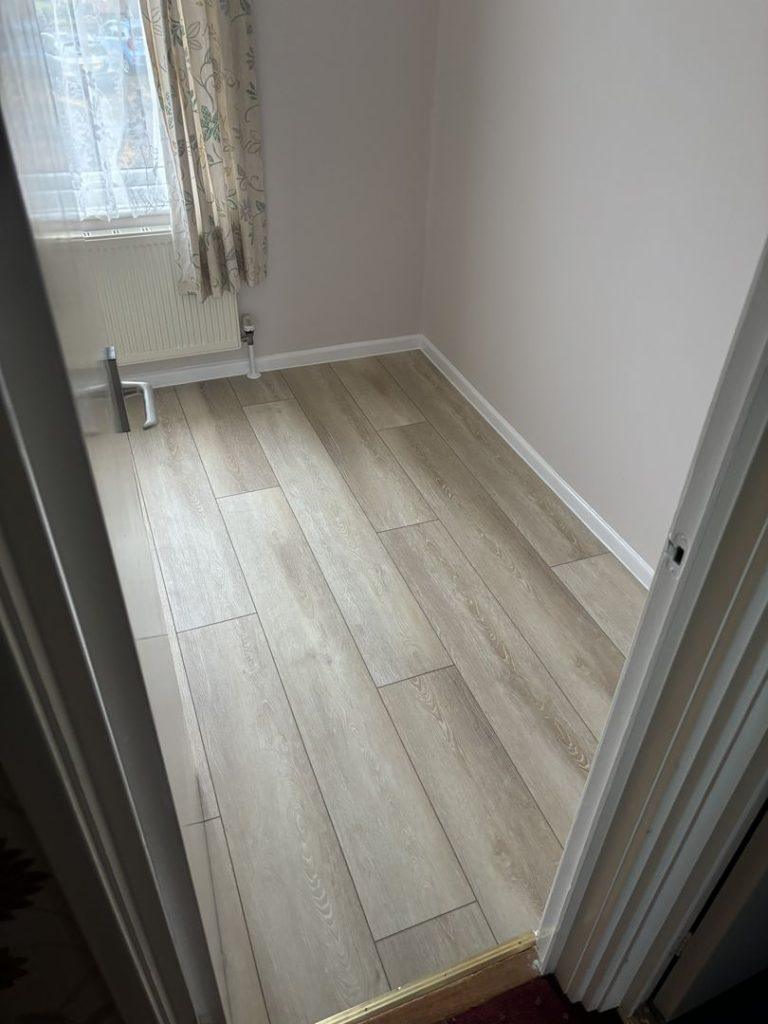 Small Bedroom With Laminate Floor